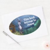 Sticker Ovale Papier Donkey (Enveloppe)