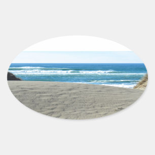 Sticker Ovale Papillon