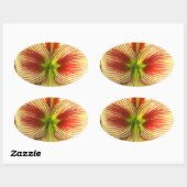 Sticker Ovale Papillon Amaryllis (Feuille)