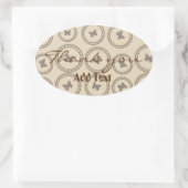 Sticker Ovale Papillon mou (Sac)