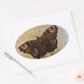 Sticker Ovale Papillon peint Frida Kahlo (Enveloppe)