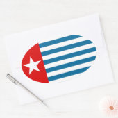 Sticker Ovale papua occidental (Enveloppe)