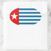 Sticker Ovale papua occidental (Sac)