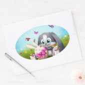 Sticker Ovale Pâques (Enveloppe)