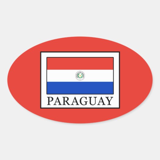 Sticker Ovale Paraguay (Devant)