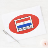 Sticker Ovale Paraguay (Enveloppe)