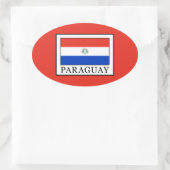 Sticker Ovale Paraguay (Sac)