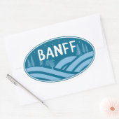 Sticker Ovale Parc national Banff En plein air (Enveloppe)