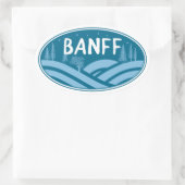 Sticker Ovale Parc national Banff En plein air (Sac)