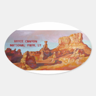 Sticker Ovale Parc national de canyon de Bryce