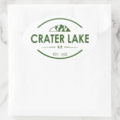 Sticker Ovale Parc national de Crater Lake (Sac)