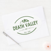 Sticker Ovale Parc national de Death Valley (Enveloppe)