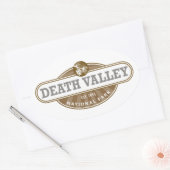 Sticker Ovale Parc national de Death Valley (Enveloppe)