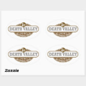 Sticker Ovale Parc national de Death Valley (Feuille)
