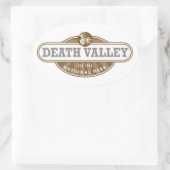 Sticker Ovale Parc national de Death Valley (Sac)