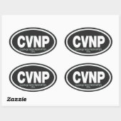 Sticker Ovale Parc national de la vallée de Cuyahoga (Feuille)