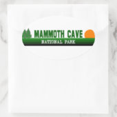 Sticker Ovale Parc national de Mammoth Cave (Sac)