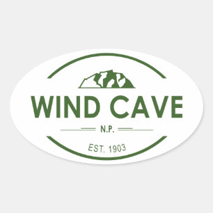 Sticker Ovale Parc national de Wind Cave