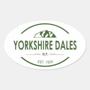 Sticker Ovale Parc national de Yorkshire Dales