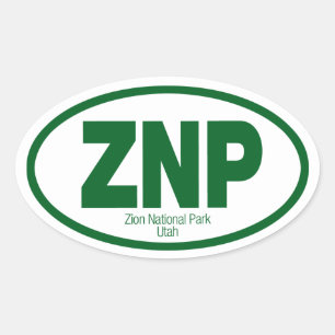 Sticker Ovale Parc national de Zion