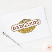 Sticker Ovale Parc national des Badlands (Enveloppe)