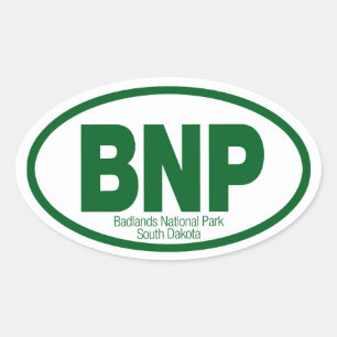 Sticker Ovale Parc national des Badlands