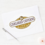 Sticker Ovale Parc national des Cavernes Carlsbad (Enveloppe)