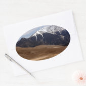Sticker Ovale Parc national des Dunes de sable (Enveloppe)