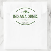 Sticker Ovale Parc national des dunes d'Indiana (Sac)