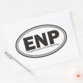 Sticker Ovale Parc national des Everglades (Enveloppe)