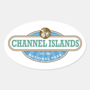 Sticker Ovale Parc national des îles Channel