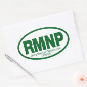 Sticker Ovale Parc national des Rocheuses (Enveloppe)