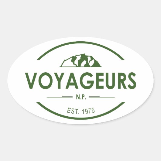 Sticker Ovale Parc national des Voyageurs (Devant)