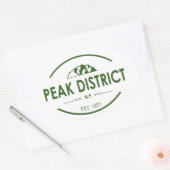 Sticker Ovale Parc national du district de Peak (Enveloppe)