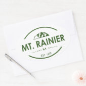 Sticker Ovale Parc national du Mont-Rainier (Enveloppe)