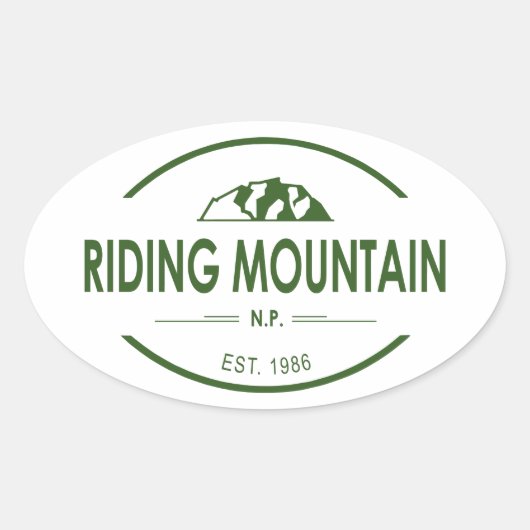 Sticker Ovale Parc national du Mont-Riding (Devant)
