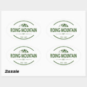 Sticker Ovale Parc national du Mont-Riding (Feuille)