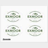 Sticker Ovale Parc national Exmoor (Feuille)