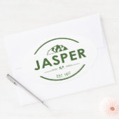 Sticker Ovale Parc national Jasper (Enveloppe)