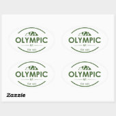 Sticker Ovale Parc national olympique (Feuille)
