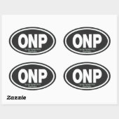 Sticker Ovale Parc national olympique (Feuille)