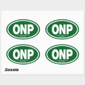 Sticker Ovale Parc national olympique (Feuille)