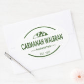Sticker Ovale Parc provincial Carmanah Walbran (Enveloppe)
