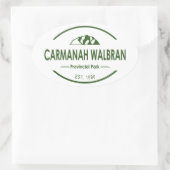 Sticker Ovale Parc provincial Carmanah Walbran (Sac)