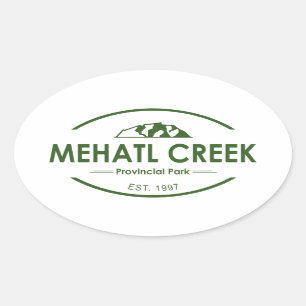 Sticker Ovale Parc provincial de Mehatl Creek