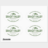 Sticker Ovale Parc provincial de Skagit Valley (Feuille)
