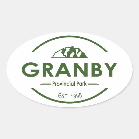 Sticker Ovale Parc provincial Granby (Devant)