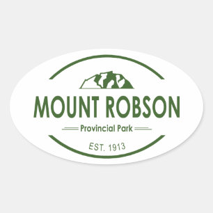 Sticker Ovale Parc provincial Mount Robson
