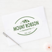 Sticker Ovale Parc provincial Mount Robson (Enveloppe)