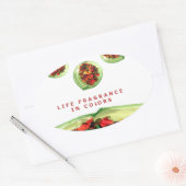 Sticker Ovale Parfum de vie : Potpourri message inspirant (Enveloppe)